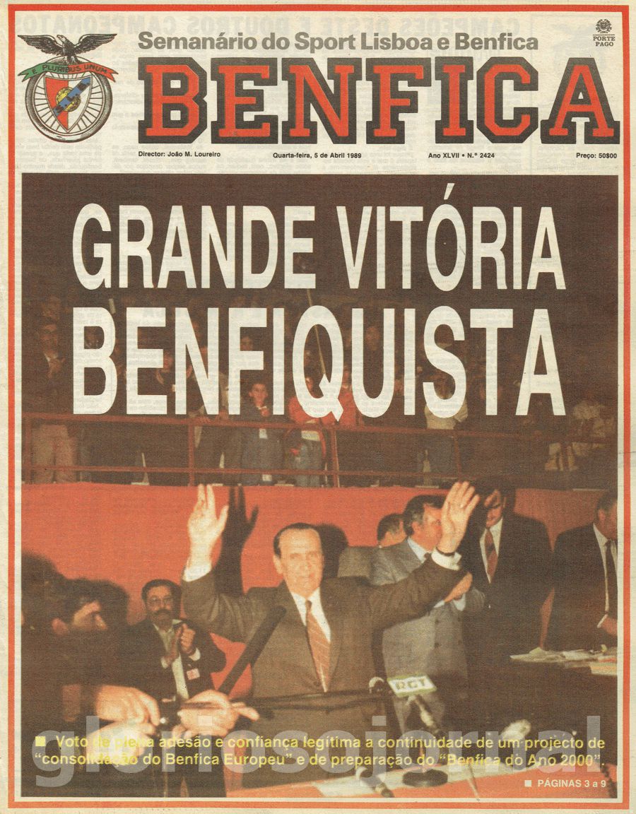 jornal o benfica 2424 1989-04-05